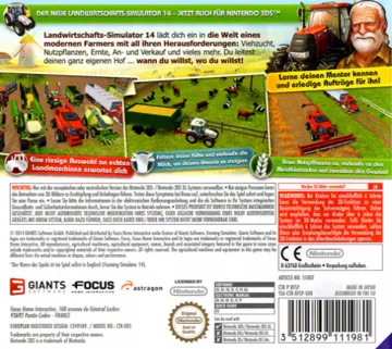 Farming Simulator 14 (Usa) box cover back